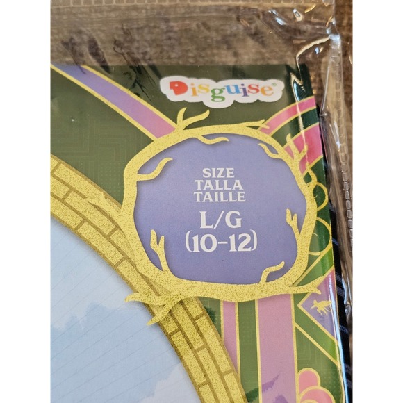 Disguise Wicked Elphaba Shiz Child Costume Dress Up Size L 10-12 Halloween NEW - Picture 2 of 9